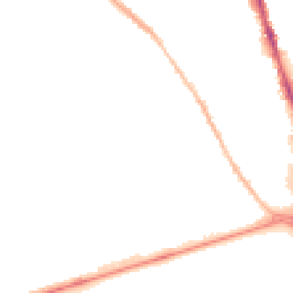 Night-time road noise heatmap for NG7 6LU