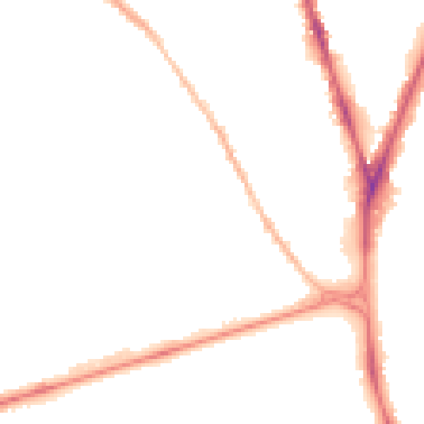Night-time road noise heatmap for NG7 6LX