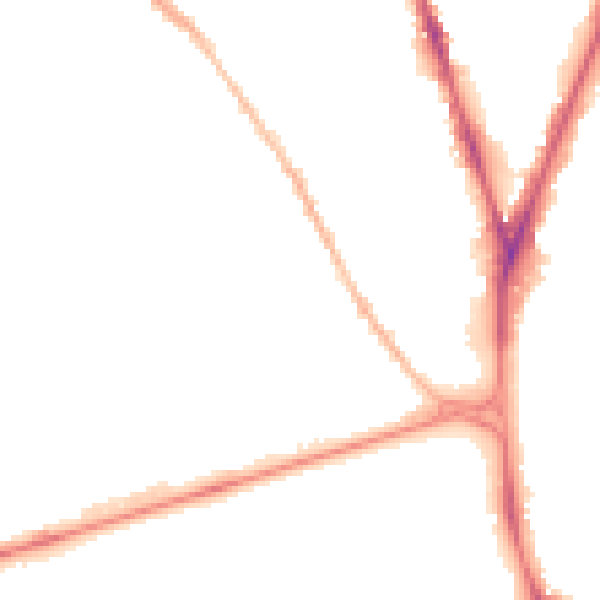 Night-time road noise heatmap for NG7 6NN