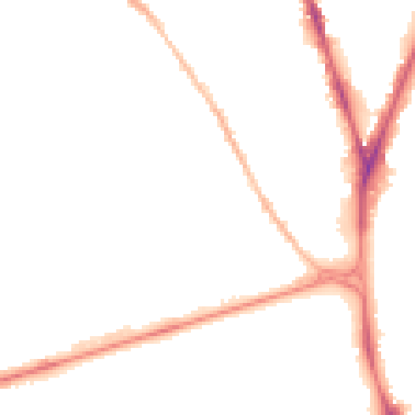 Night-time road noise heatmap for NG7 6NR