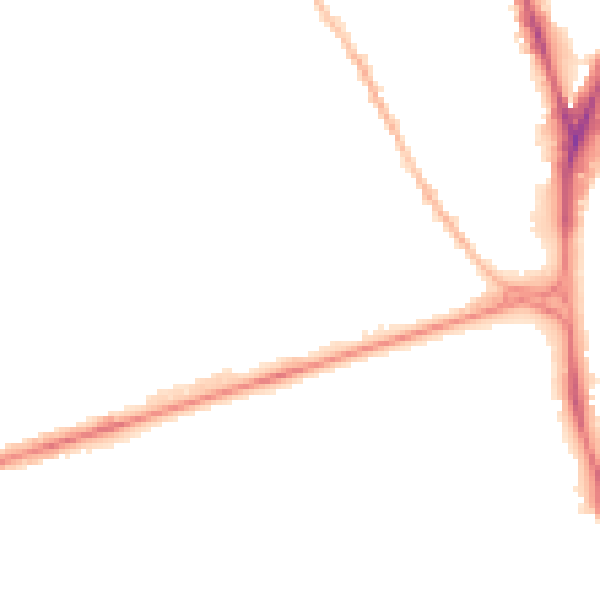 Night-time road noise heatmap for NG7 6NW
