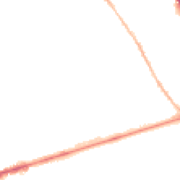 Night-time road noise heatmap for NG7 6PT