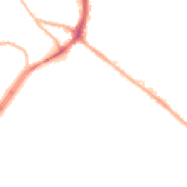 Night-time road noise heatmap for NG7 7EL