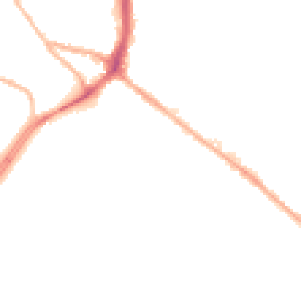 Night-time road noise heatmap for NG7 7EQ