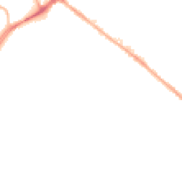 Night-time road noise heatmap for NG7 7GB