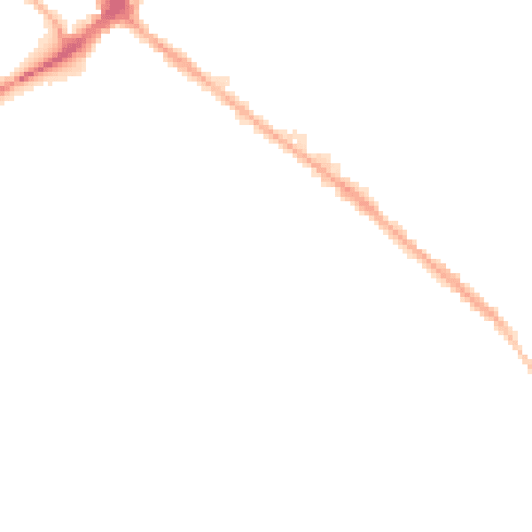 Night-time road noise heatmap for NG7 7GP