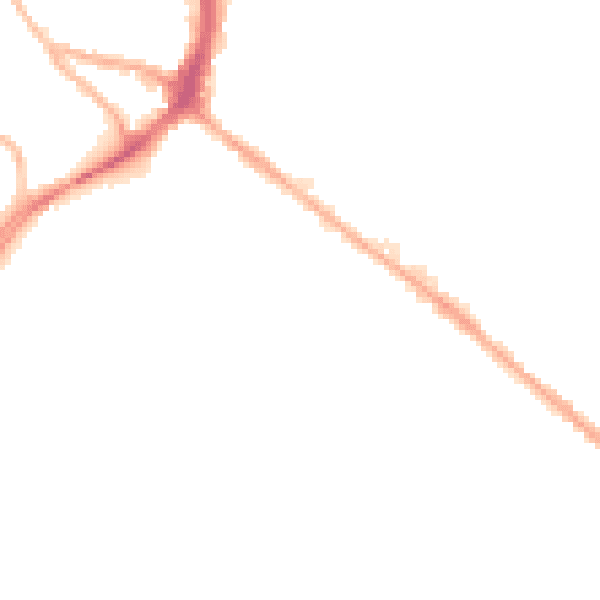 Night-time road noise heatmap for NG7 7GS