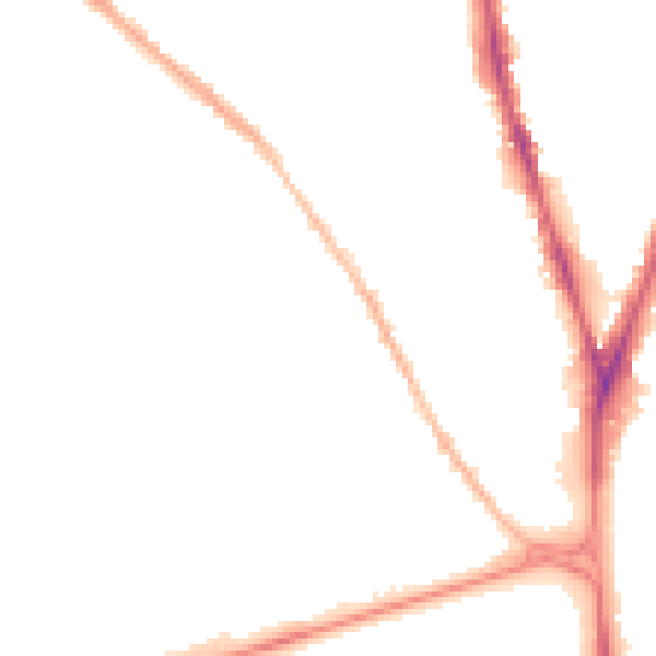 Night-time road noise heatmap for NG7 7LJ
