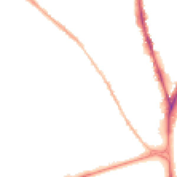 Night-time road noise heatmap for NG7 7LL