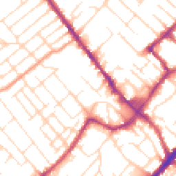 Daytime road noise heatmap for NG9 1AE