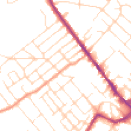 Daytime road noise heatmap for NG9 1AH