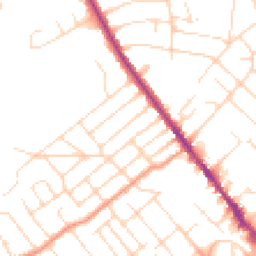 Daytime road noise heatmap for NG9 1AN