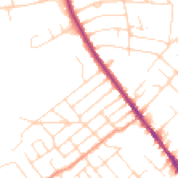 Daytime road noise heatmap for NG9 1AQ