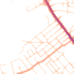 Daytime road noise heatmap for NG9 1AR