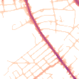 Daytime road noise heatmap for NG9 1AW