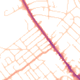 Daytime road noise heatmap for NG9 1AY
