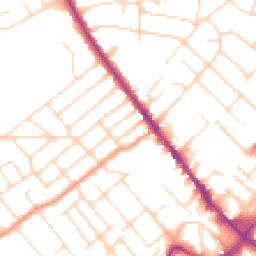 Daytime road noise heatmap for NG9 1BB