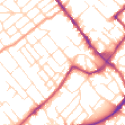 Daytime road noise heatmap for NG9 1BT