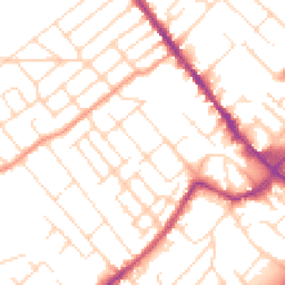 Daytime road noise heatmap for NG9 1BU