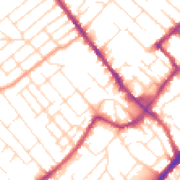 Daytime road noise heatmap for NG9 1BY