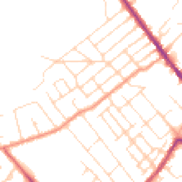 Daytime road noise heatmap for NG9 1DL