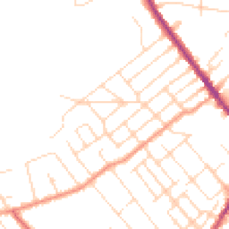 Daytime road noise heatmap for NG9 1DS