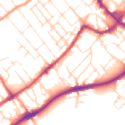 Daytime road noise heatmap for NG9 1DY