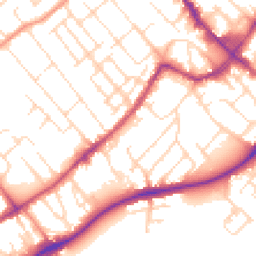 Daytime road noise heatmap for NG9 1EB