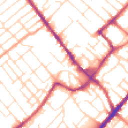Daytime road noise heatmap for NG9 1EF
