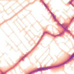 Daytime road noise heatmap for NG9 1EW