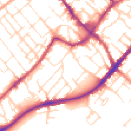 Daytime road noise heatmap for NG9 1GE