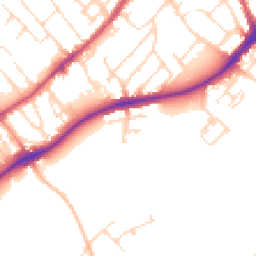 Daytime road noise heatmap for NG9 1GY
