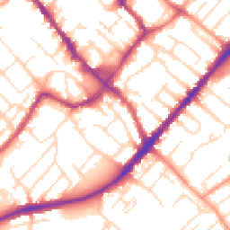 Daytime road noise heatmap for NG9 1JY
