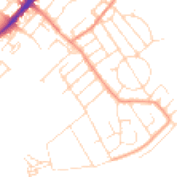 Daytime road noise heatmap for NG9 1LL