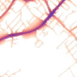 Daytime road noise heatmap for NG9 1RL