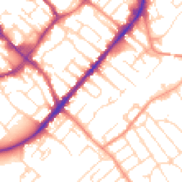 Daytime road noise heatmap for NG9 2BS