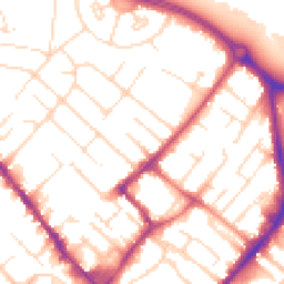 Daytime road noise heatmap for NG9 2HA