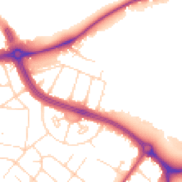 Daytime road noise heatmap for NG9 2SW