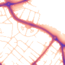 Daytime road noise heatmap for NG9 2TS