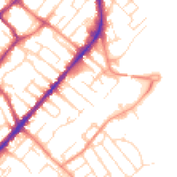Daytime road noise heatmap for NG9 2WA