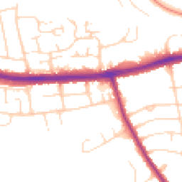 Daytime road noise heatmap for NG9 3AD