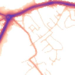 Daytime road noise heatmap for NG9 3DJ