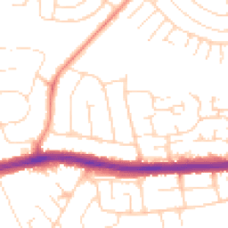 Daytime road noise heatmap for NG9 3EE