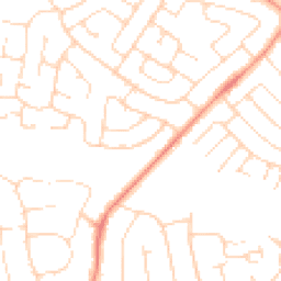 Daytime road noise heatmap for NG9 3EW