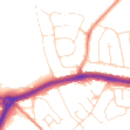 Daytime road noise heatmap for NG9 3FX