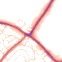 Daytime road noise heatmap for NG9 3GG