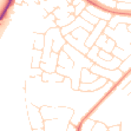 Daytime road noise heatmap for NG9 3GQ