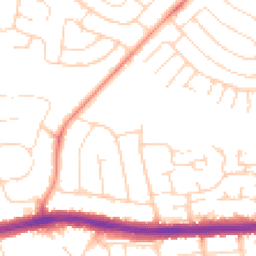 Daytime road noise heatmap for NG9 3GU