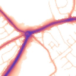 Daytime road noise heatmap for NG9 3HB