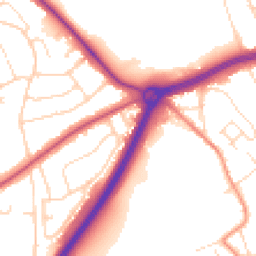 Daytime road noise heatmap for NG9 3HY